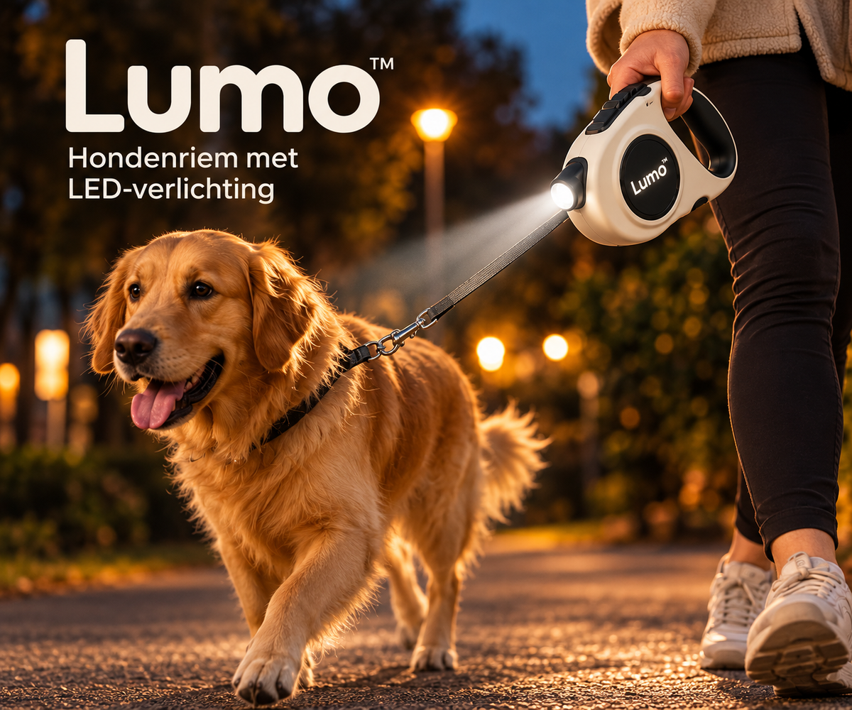 Lumo™ | Hondenriem met LED-verlichting